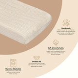 Cove Quilted Change Pad Cover (Neutral Dot)