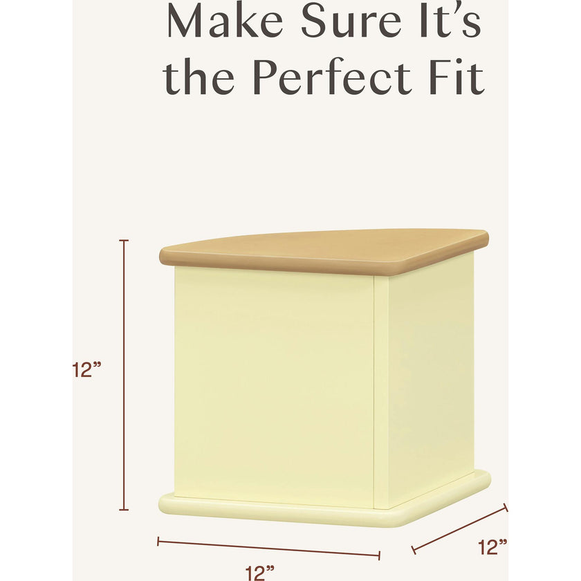 Nessa Nesting Play Table in Pale Yellow and Honey