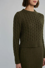 AMARA SWEATER | DARK OLIVE