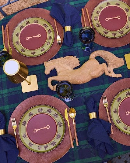 Fleur Dinner Plate Set - Dirty Martini