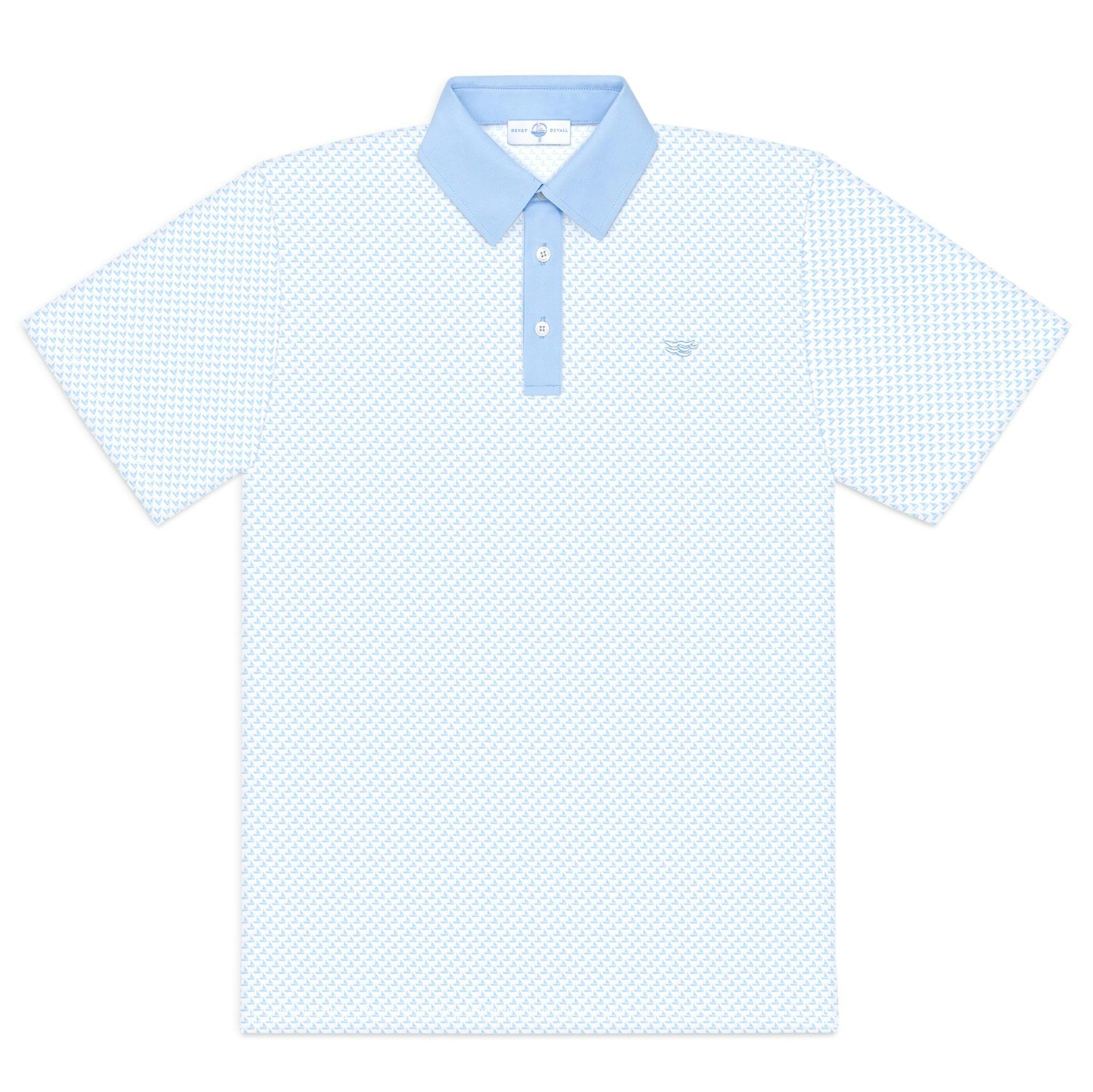 Men's Performance Polo in HD Sailboats
