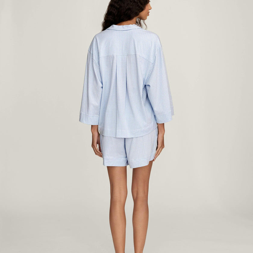 Women's Olivia Short Set in Periwinkle Geo
