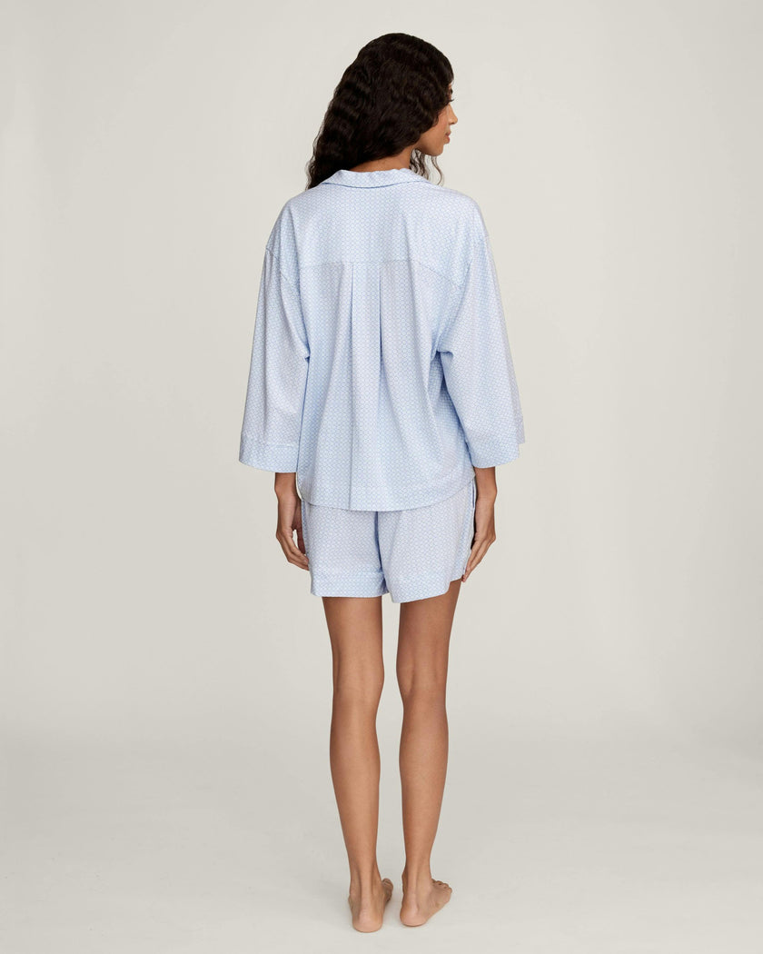 Women's Olivia Short Set in Periwinkle Geo