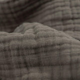 Cotton Muslin Baby Quilt - Mocha
