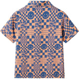 Boys Synthetic Viscose Matching Set | Geometric Smiley