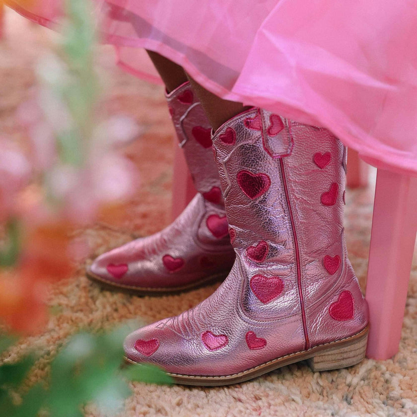 Cowgirl Lovestruck Boots, Pink