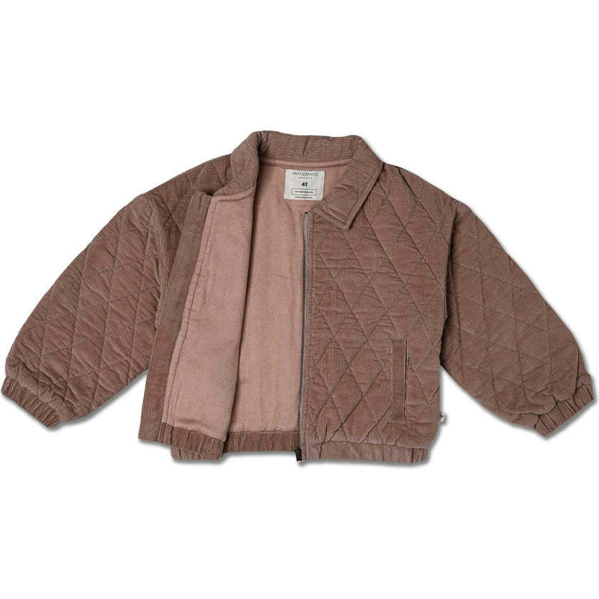 Organic Quilted Bomber Corduroy Jacket