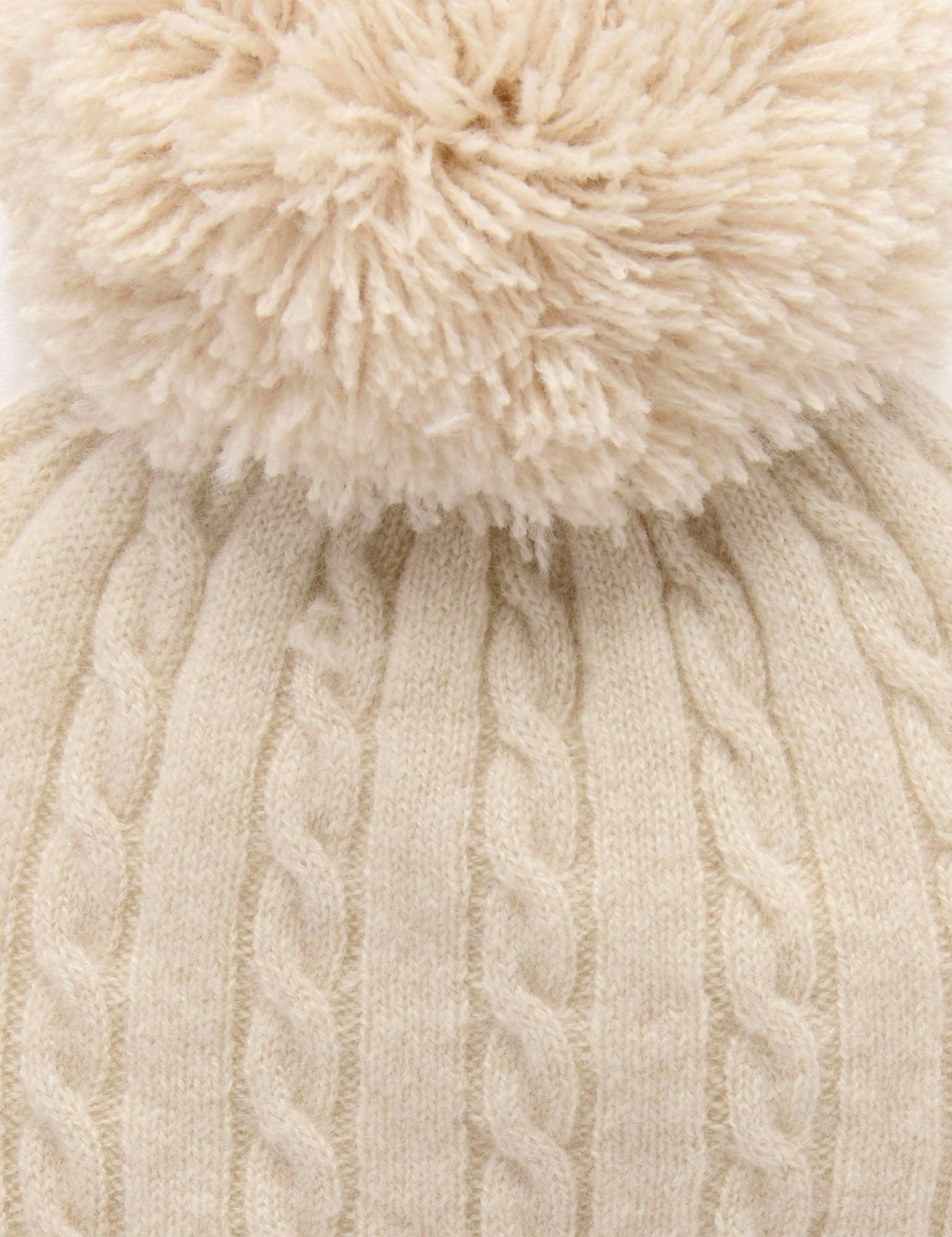 Cashmere Beanie Camel Melange
