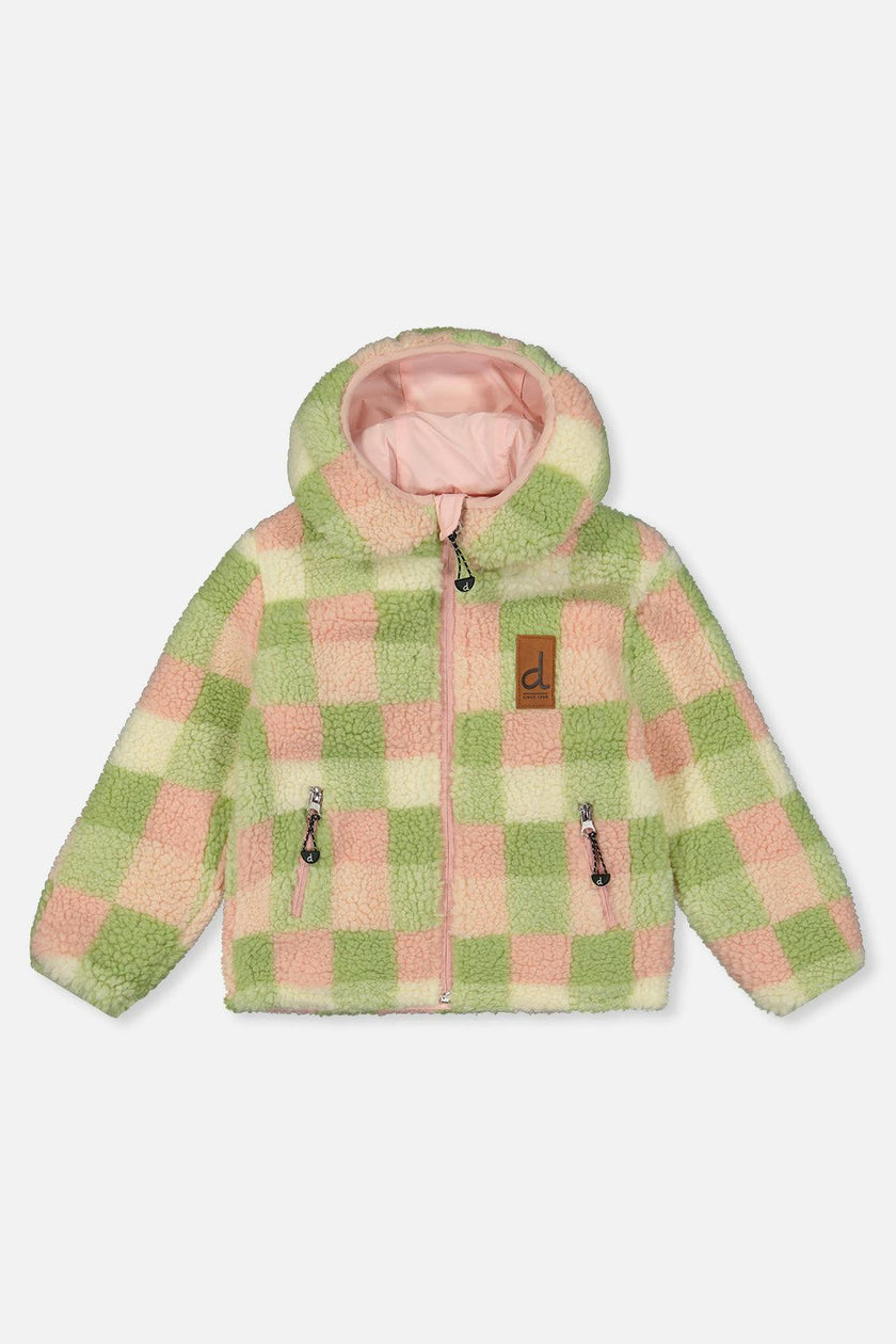 Baby Reversible Mid-Season Jacket Pale Dusty Pink