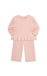 Peplum Sweater Set (2T-4T)