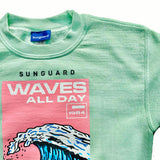 Kids’ Sunset Crew Sweatshirt - Waves