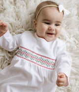 Christmas Smocked Bubble Romper