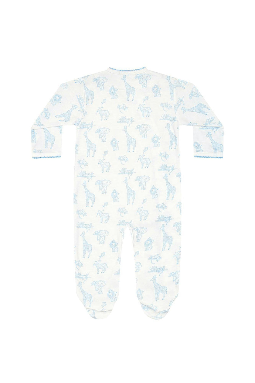 Blue Safari Crossover Footie