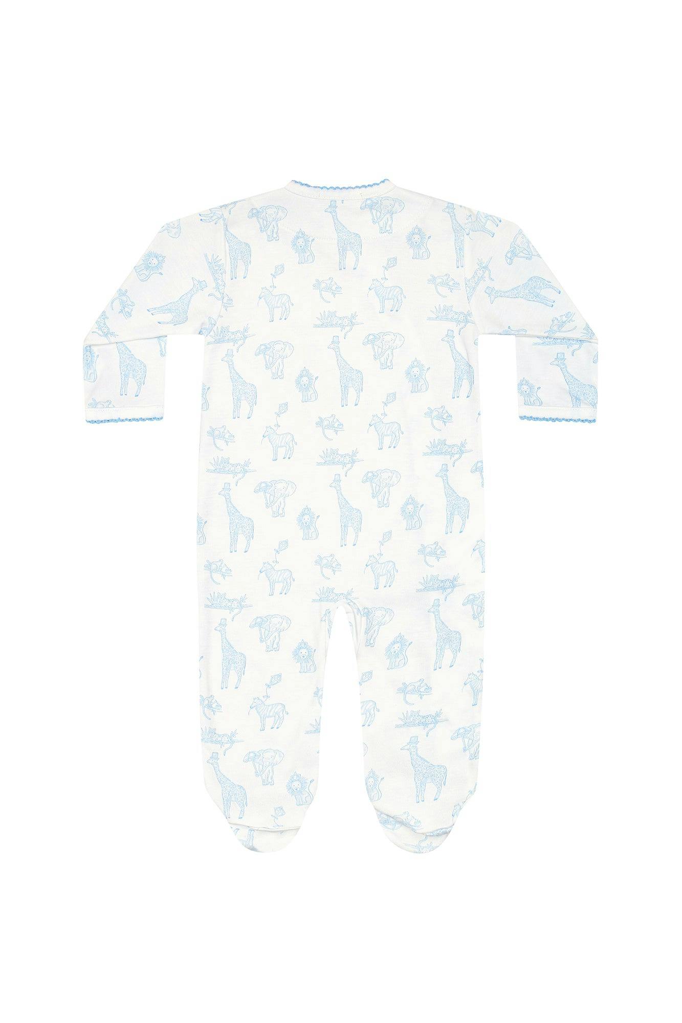Blue Safari Crossover Footie