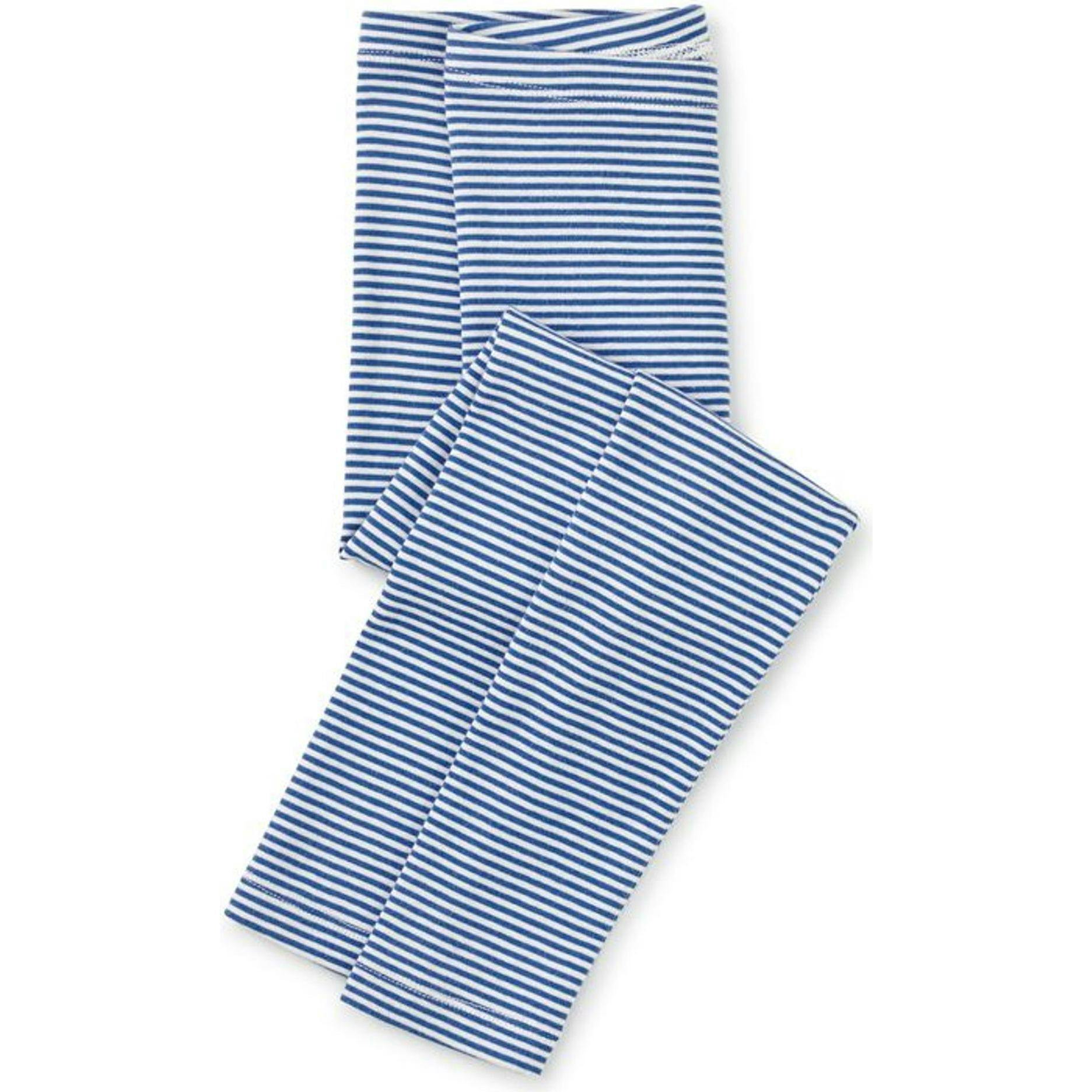 Striped Leggings, Blue