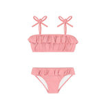 girls dusty rose bandeau bikini
