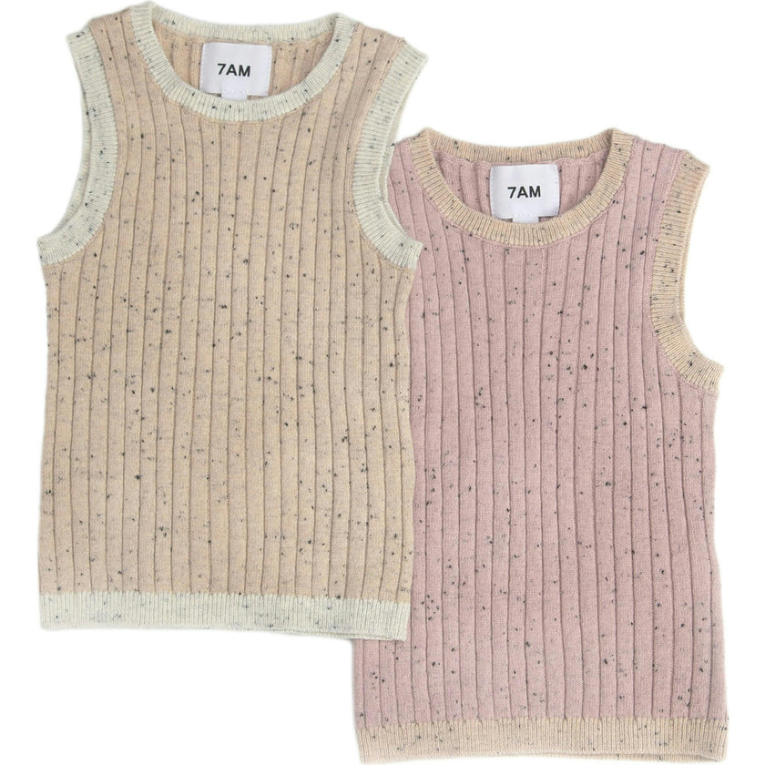 Ribbed Knit Retro Tank Top