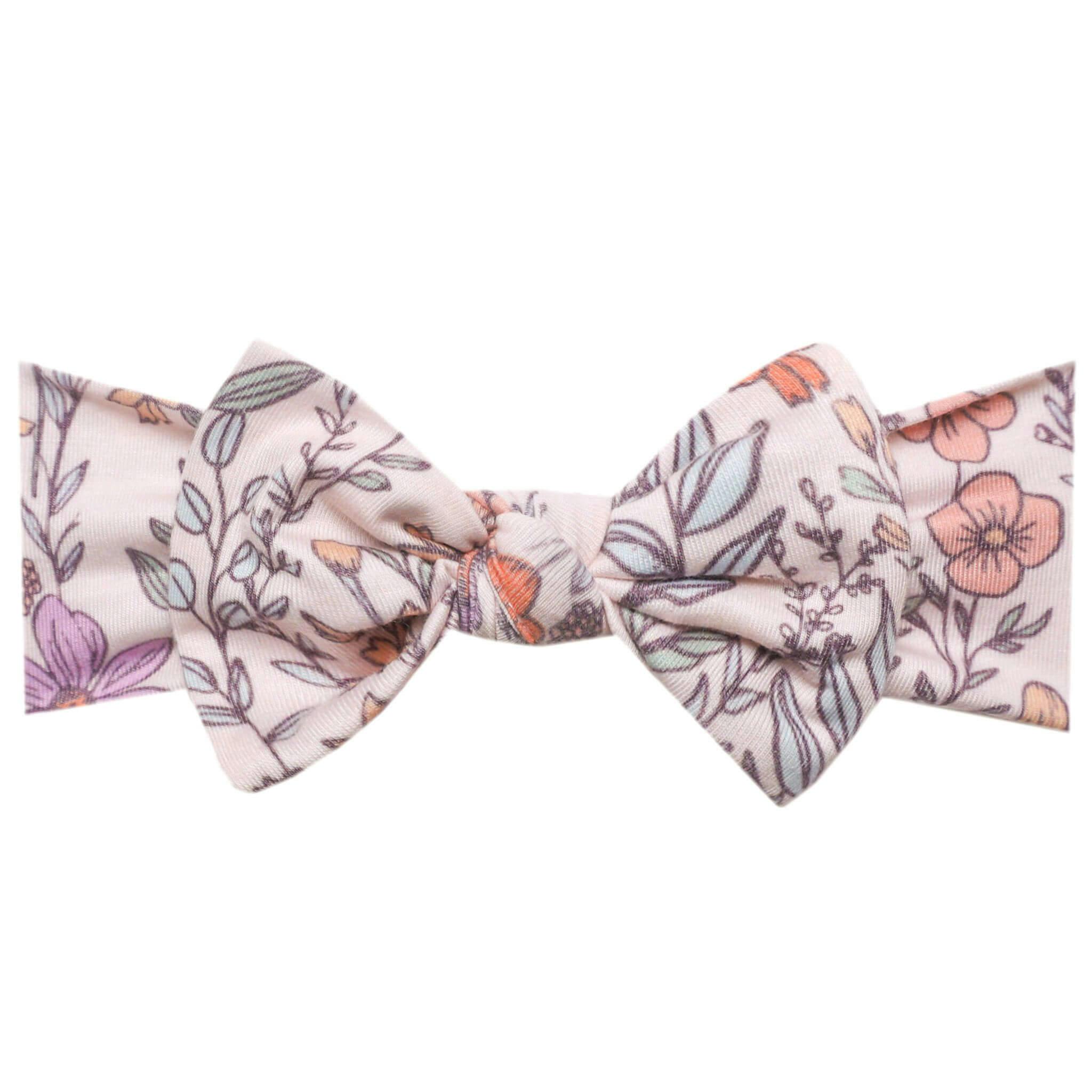Knit Headband Bow - Flora