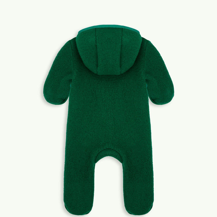 children's merino wool overall - forest green