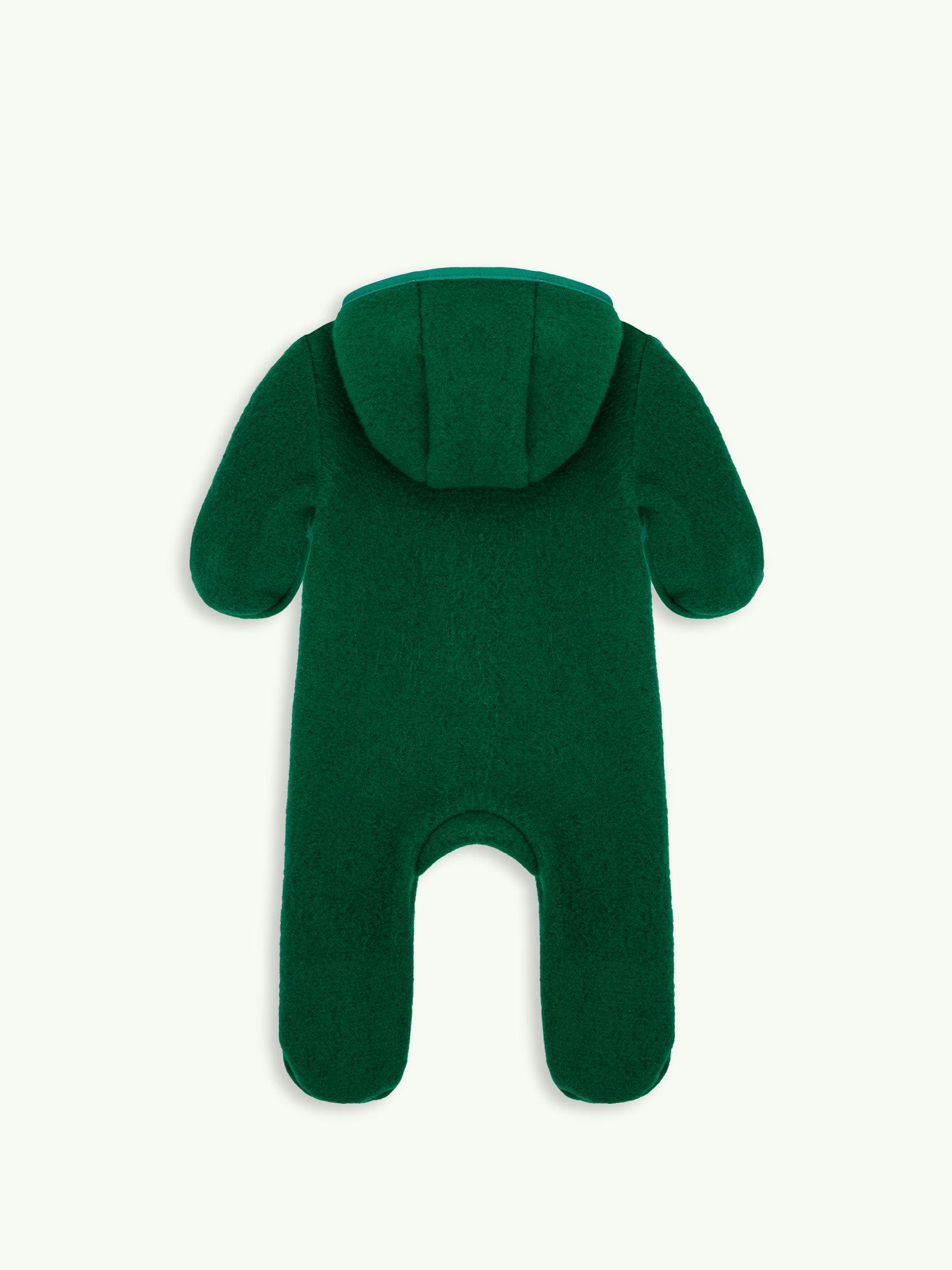 children's merino wool overall - forest green