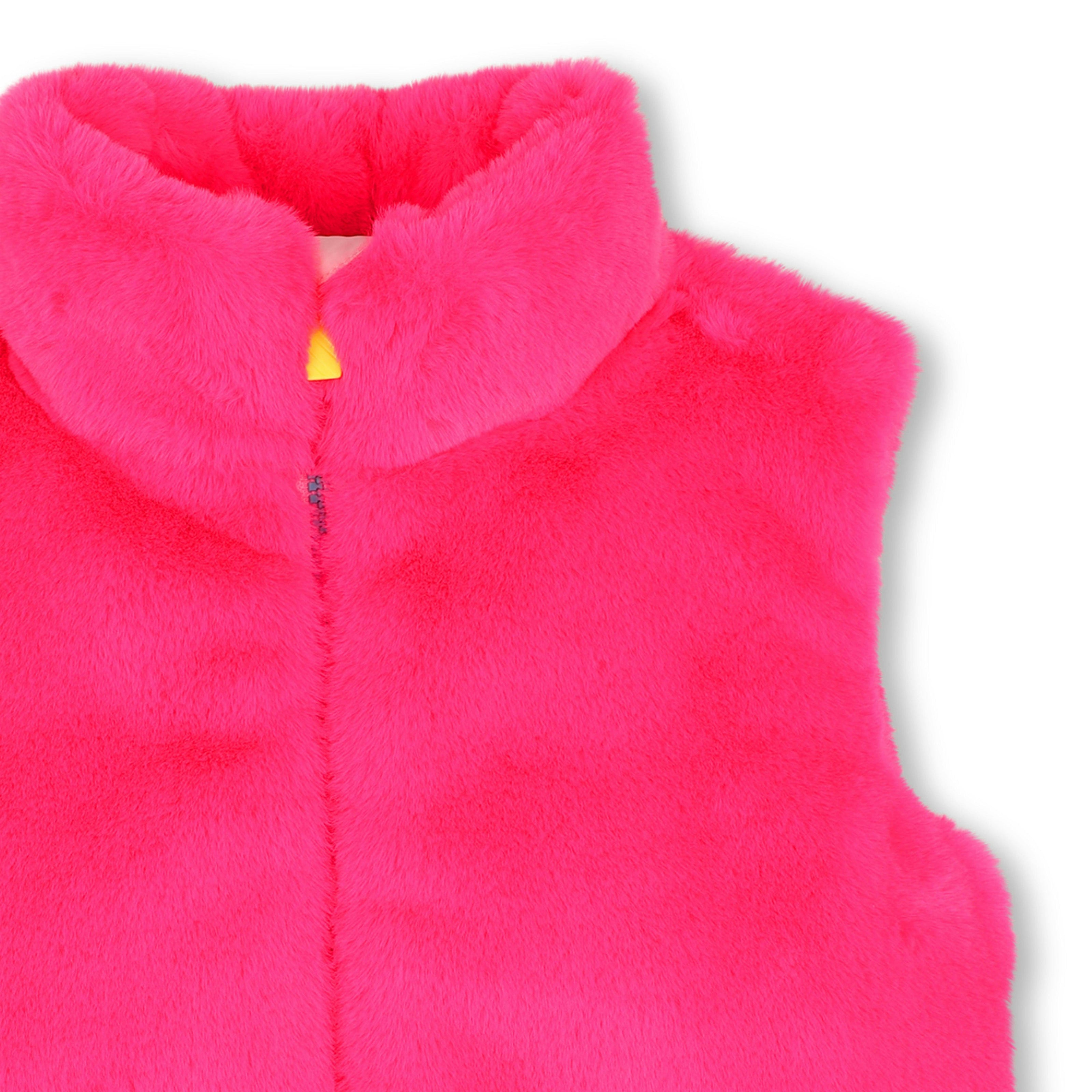 Pink Faux Fur Vest
