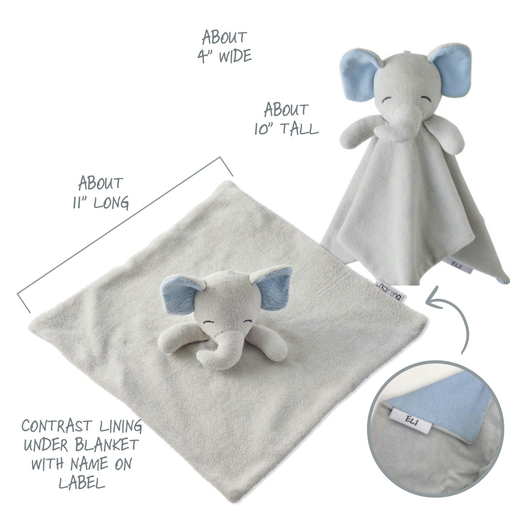 SNUGGLE + SHAKE - Baby Lovey Security Blanket Toy and Rattle Set