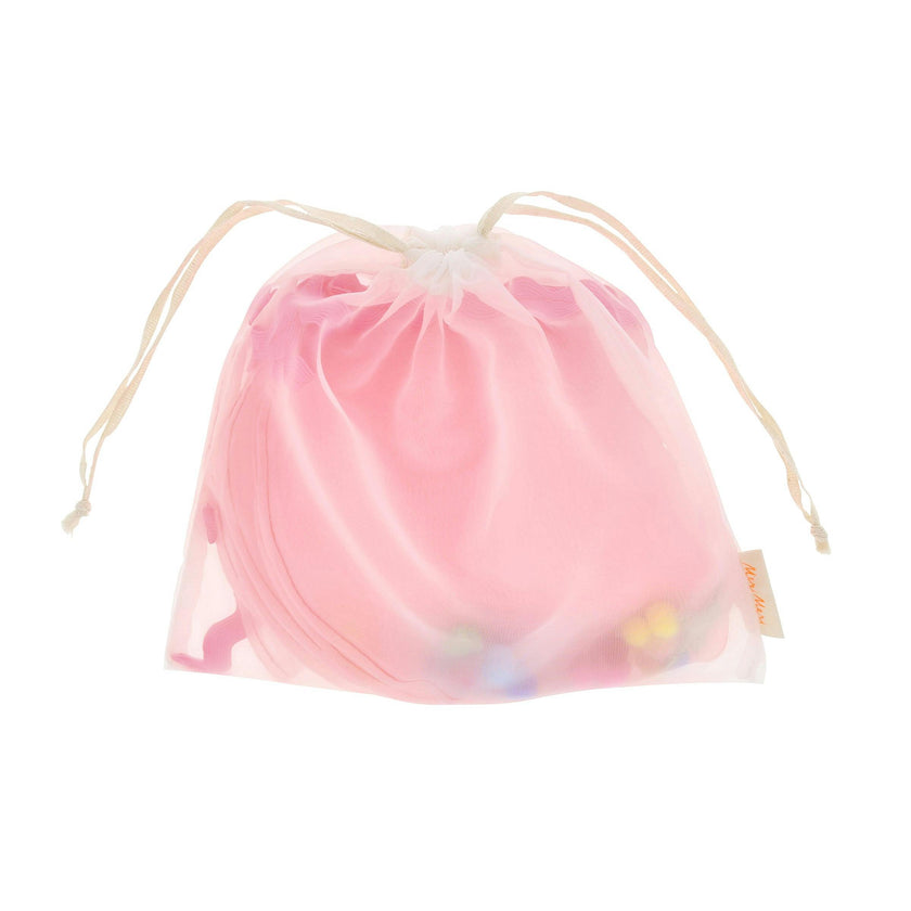 Pink Organza Pompom Garland