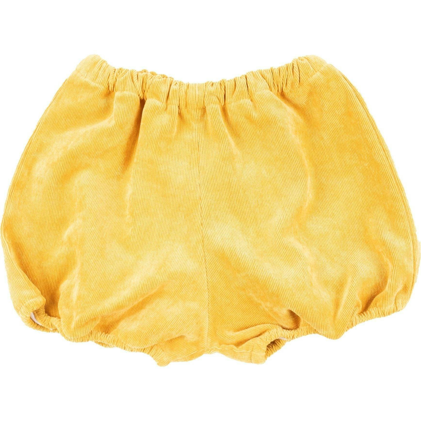 Yellow Floral Corduroy Set