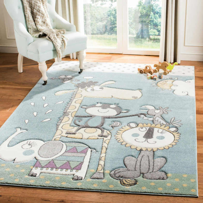 Carousel Kids Bronx Rug, Blue
