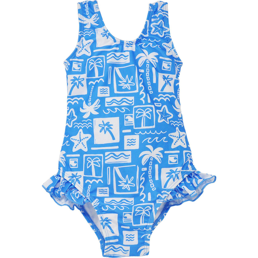 UPF 50+ Delaney Hip Ruffle Swimsuit
