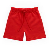 Red French Terry Pull-On Short