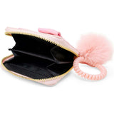 Shiny Jumbo Bow Spiral Strap Wallet