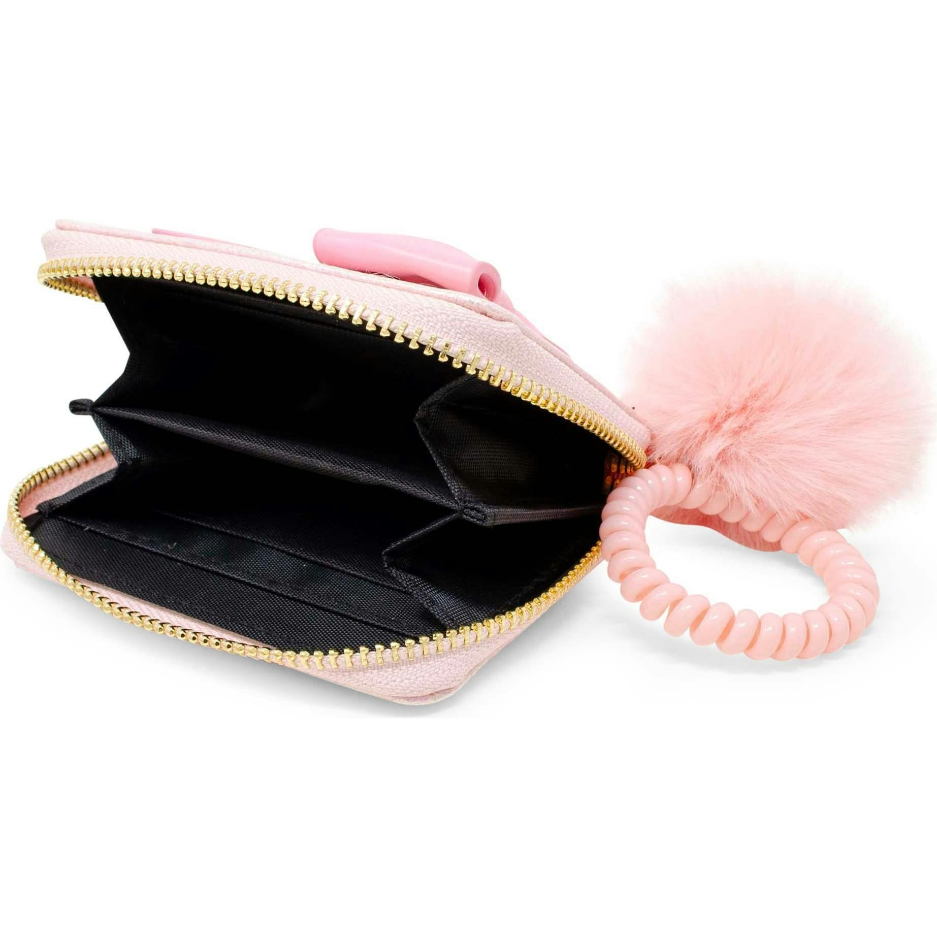 Shiny Jumbo Bow Spiral Strap Wallet