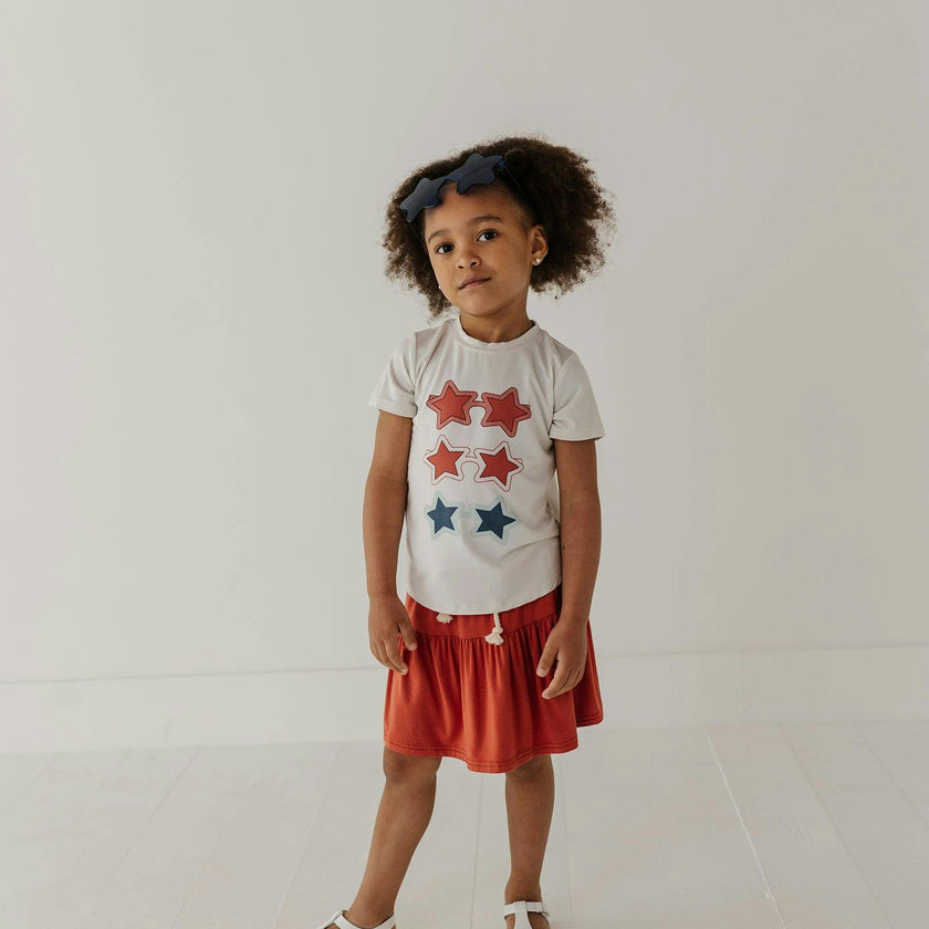 Girl's Short Sleeve Tee in Shades