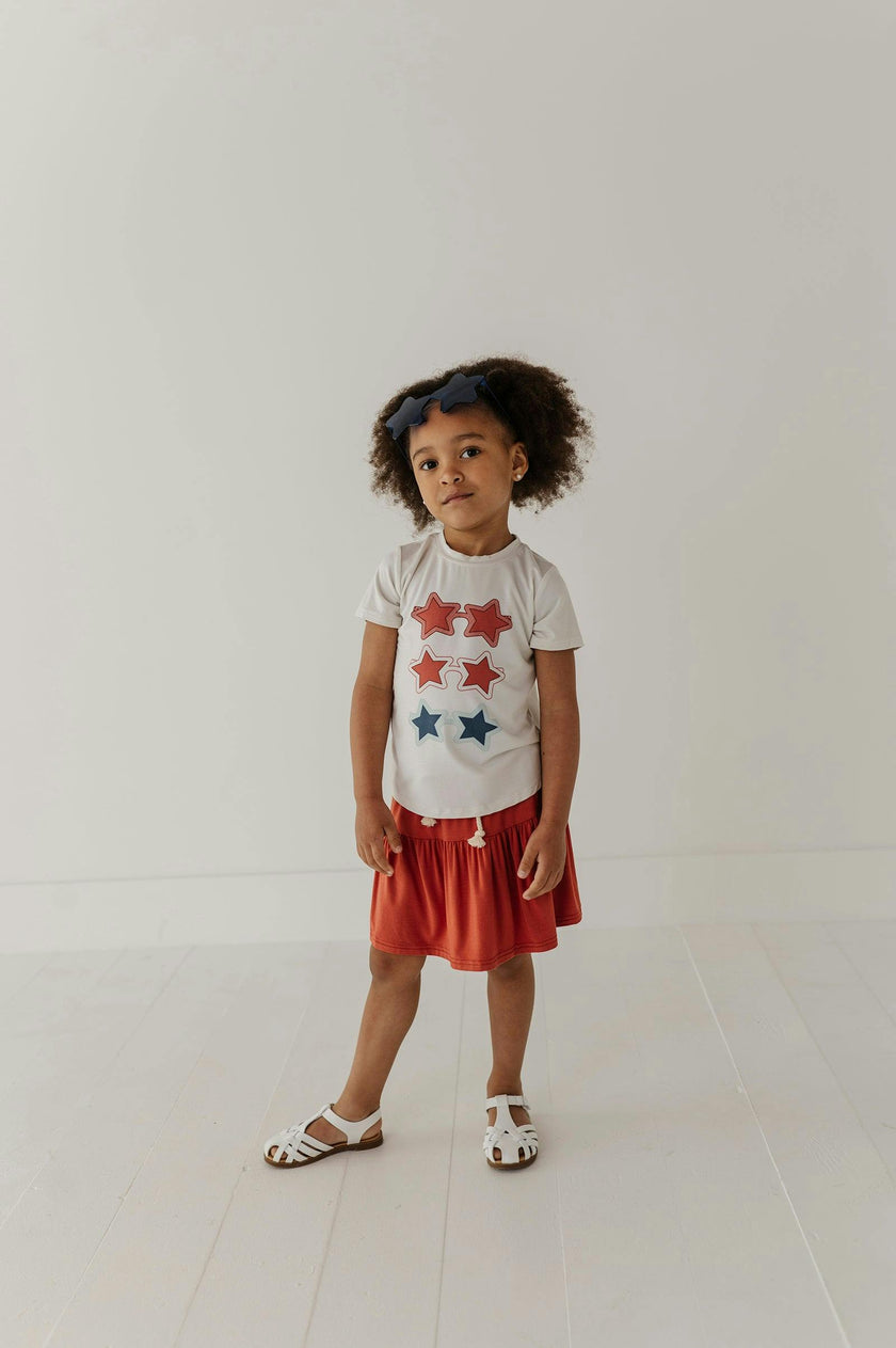 Girl's Short Sleeve Tee in Shades
