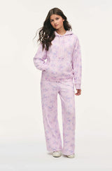 Selbie Tween Sweatpant, Iced Mauve Floral