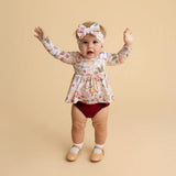 Kristiana Peplum Ruffled Bummie Set