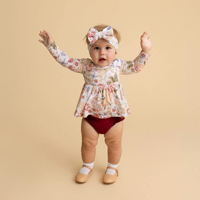 Kristiana Peplum Ruffled Bummie Set