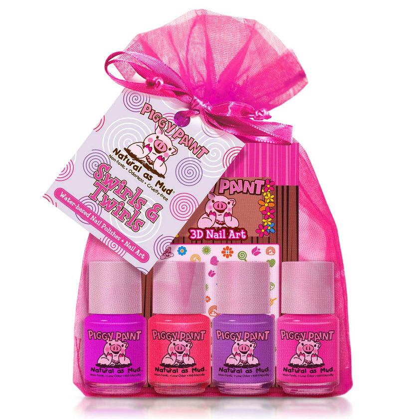 Swirls & Twirls Gift Set - Kids Non-toxic Nail Polish
