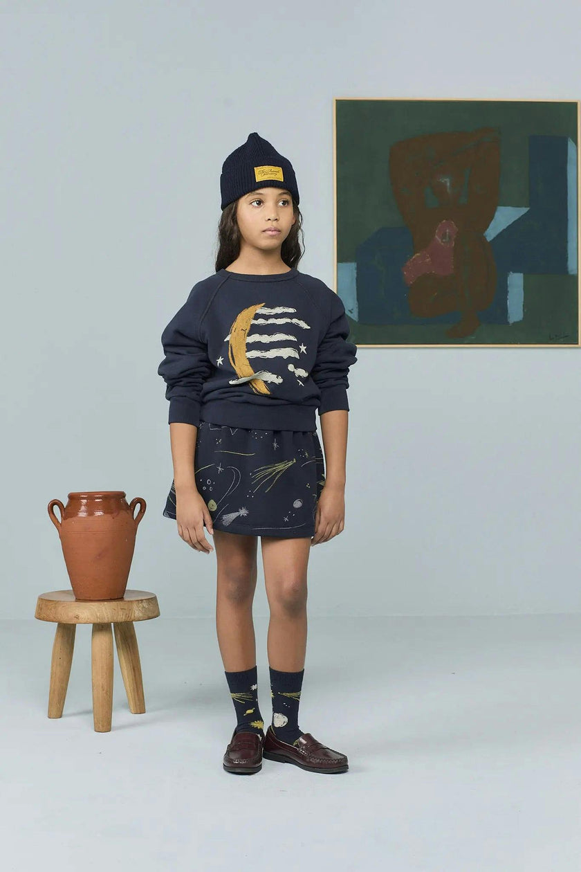 Navy Pony Beanie