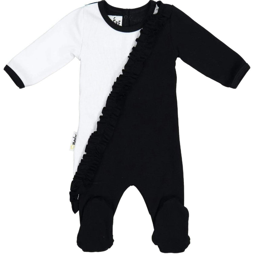 Diagonal Ruffle Footie