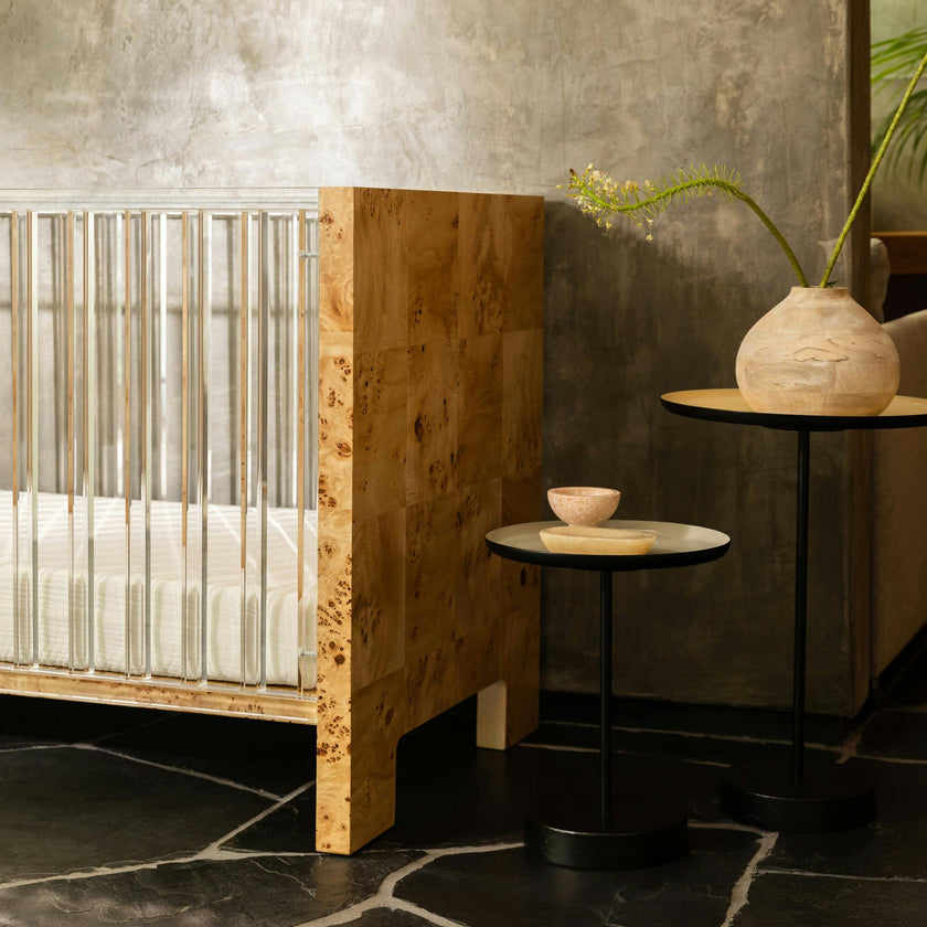Altair Burl Wood Crib