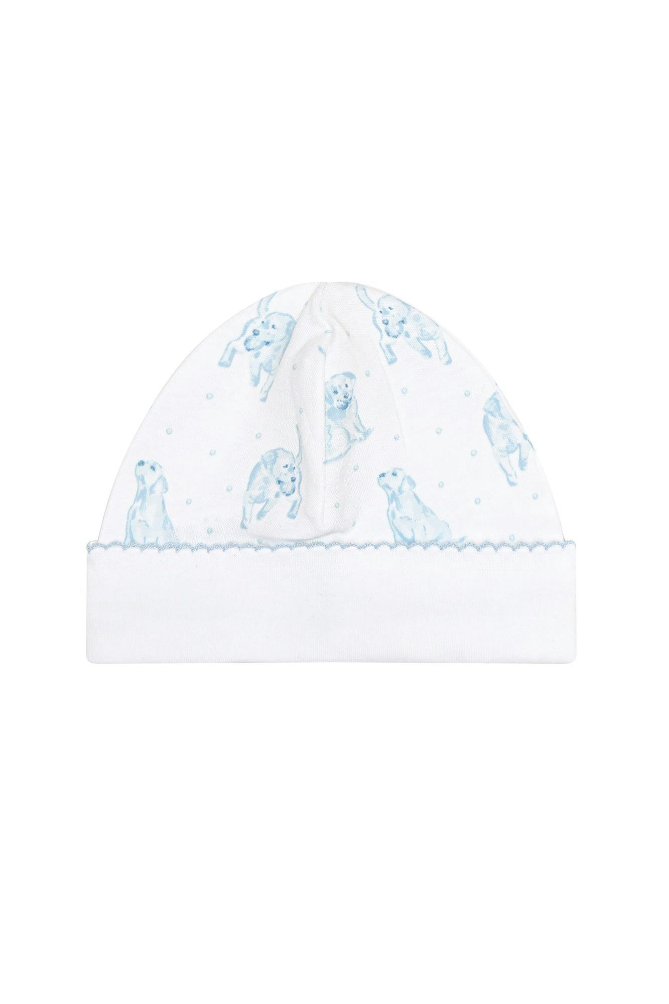 Blue Puppy Love Print Hat