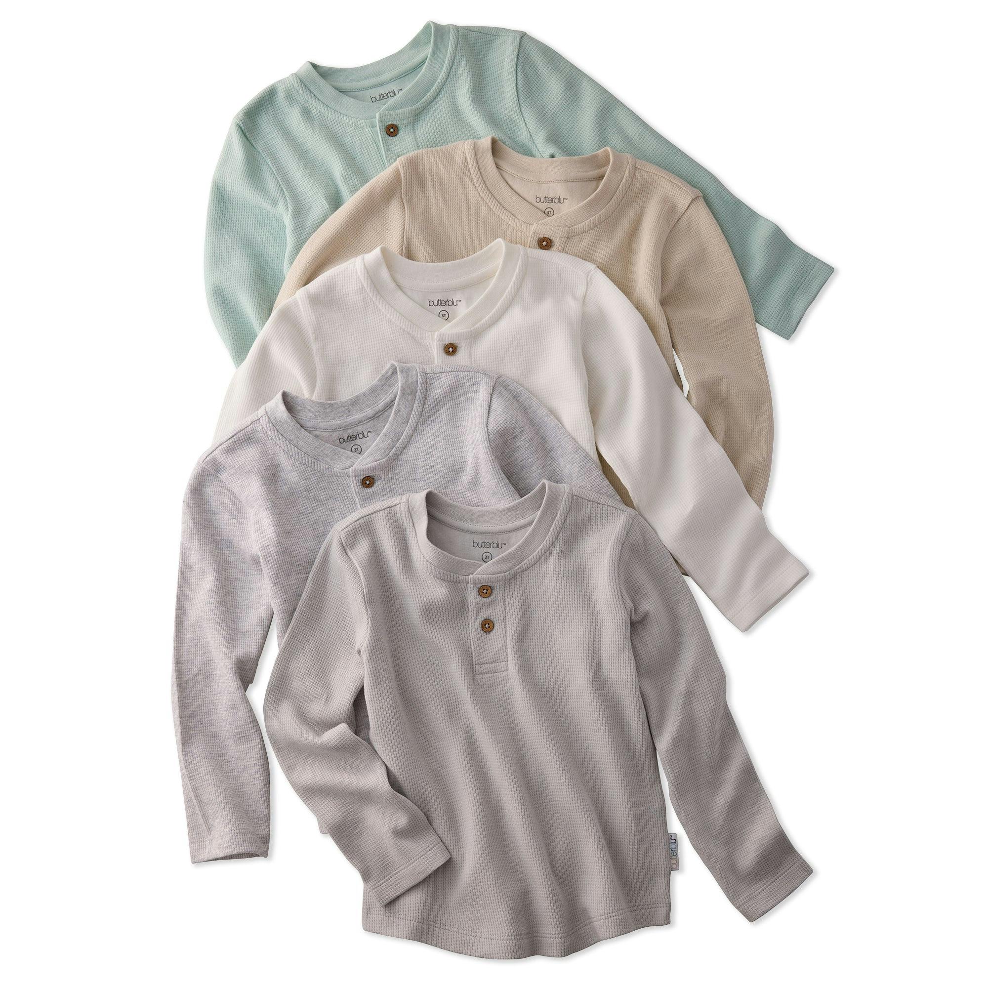 PAYTON 5-Pack Waffle Henleys