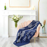Custom Personalized Sustainable Knit Throw Blanket - Rope