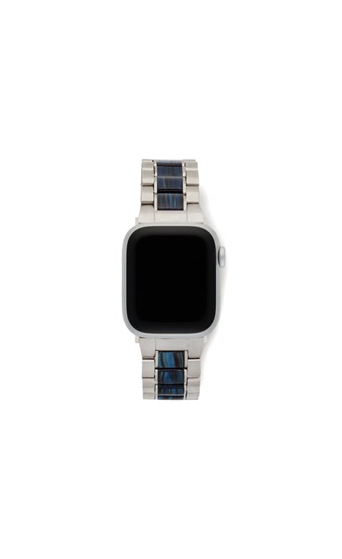 Boyfriend Apple Watch Band in Silver / Indigo