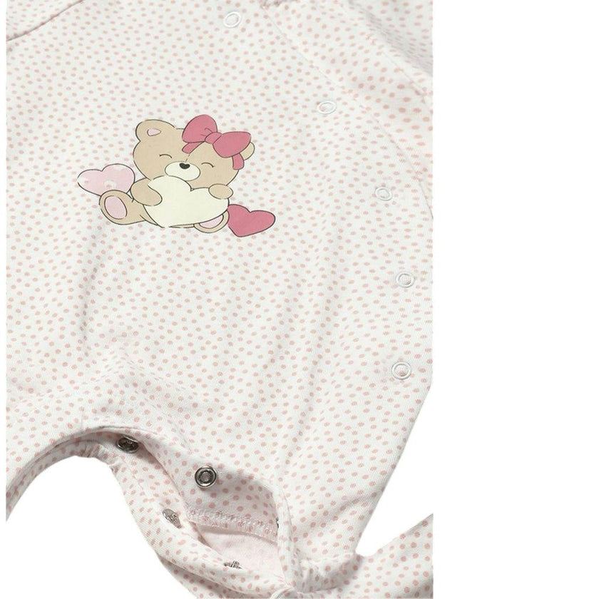 Newborn Girl Teddy Romper
