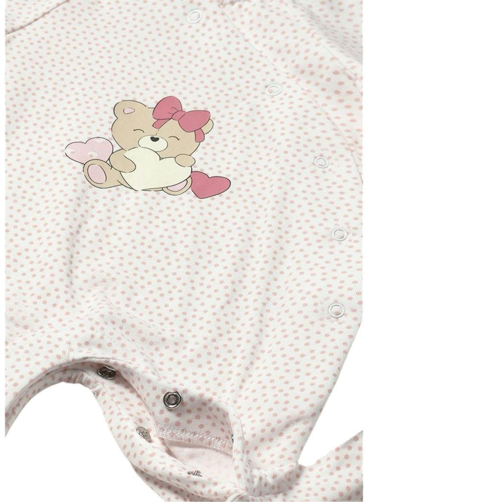 Newborn Girl Teddy Romper