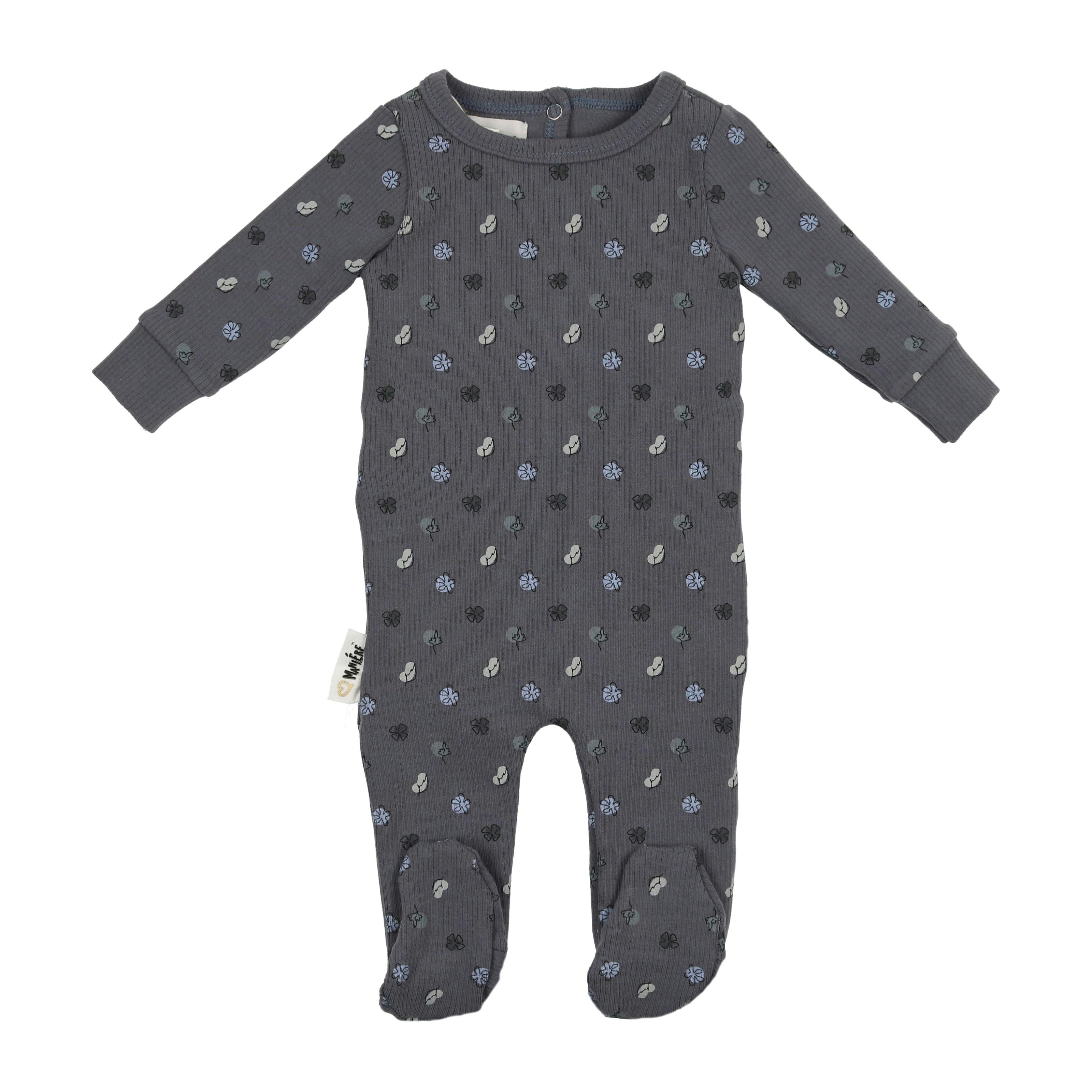 Little Leaves Long Sleeve Footie