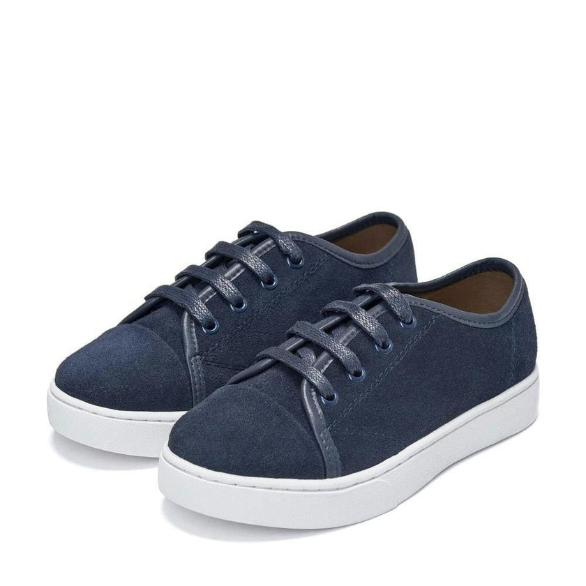 Robby Suede Flat Sole Lace-Up Sneakers